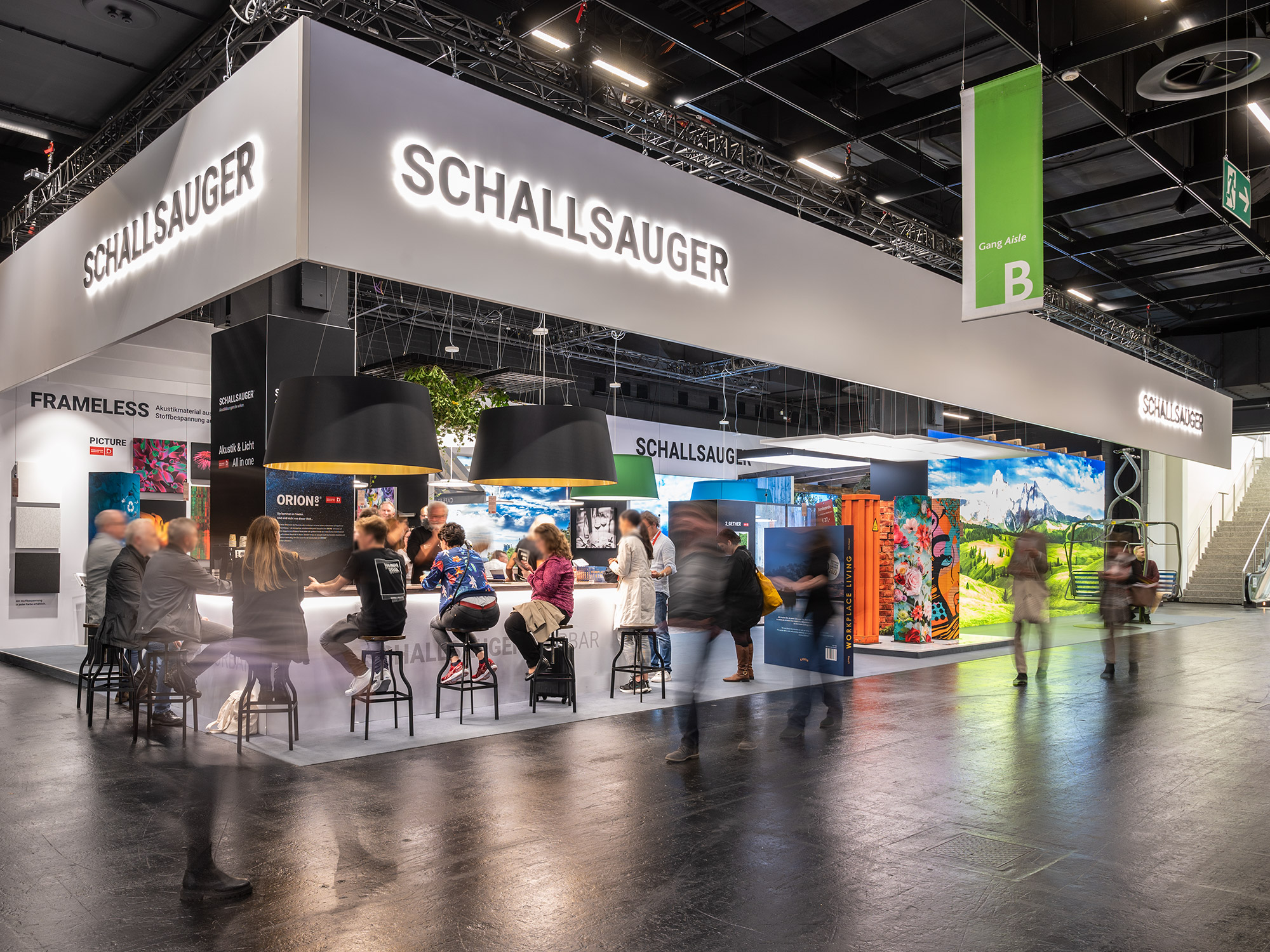 Orgatec &ndash; Akustikbilder und Schallabsorber von SCHALLSAUGER&reg;